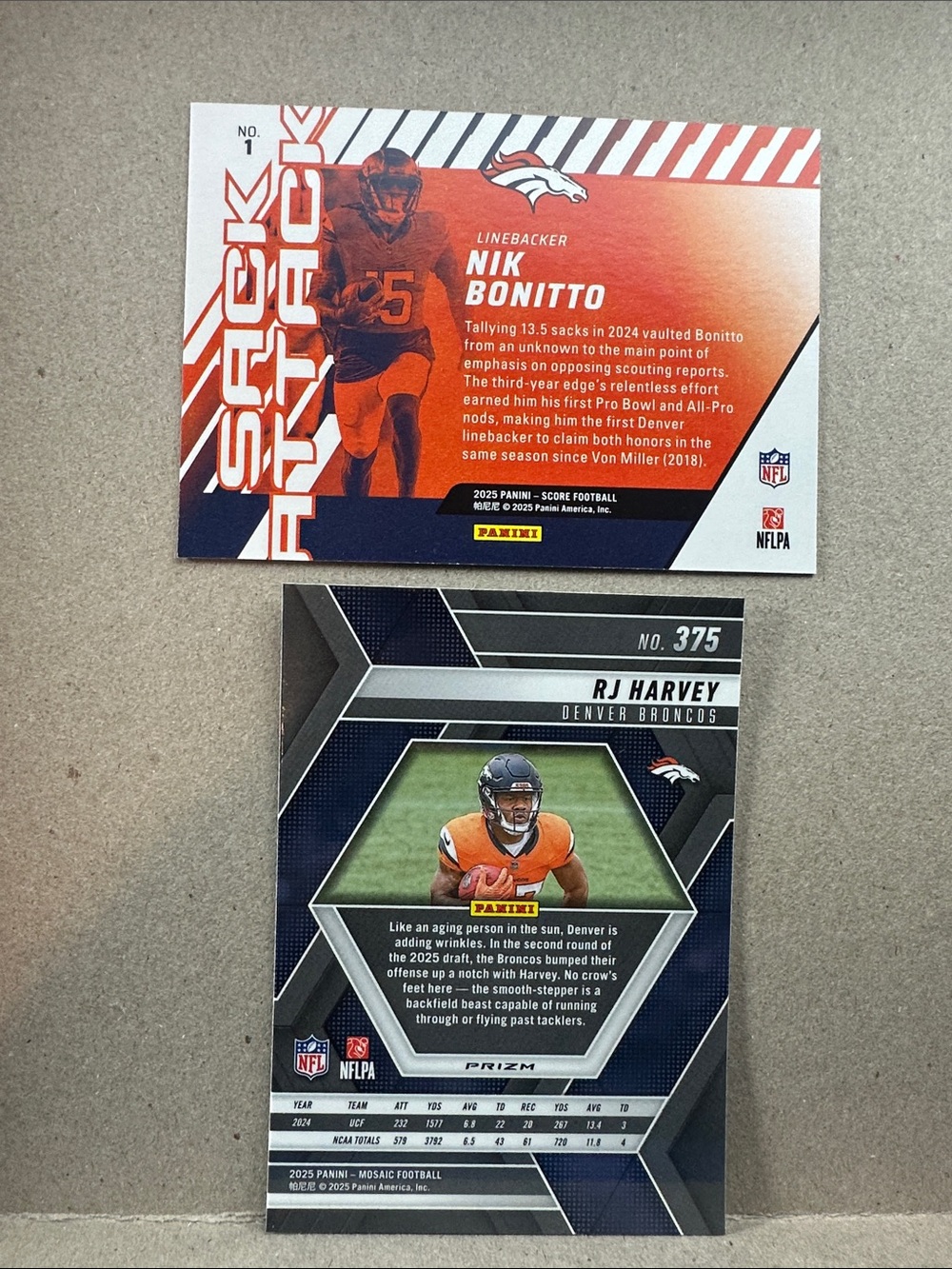 Bo Nix + 3 Patrick Surtain II rookies w/ Bonitto/Sutton/Mims Broncos lot of 18 - Picture 15 of 15